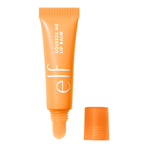 E.L.F. Squeeze Me Lip Balm Moisturizing Lip Balm For A Sheer Tint Of Color Infused With Hyaluronic Acid Vegan & Cruelty- Strawberry
