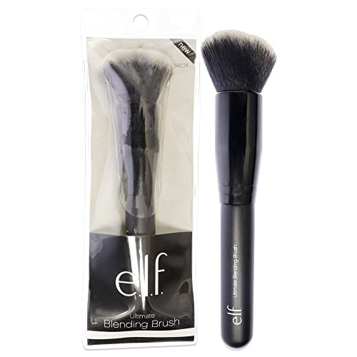 E.L.F. Ultimate Blending Brush Vegan Makeup Tool Dome-Shaped Flawlessly Applies & Blends Foundati And E.L.F. Flawless Face Brush Vegan Makeup Tool Flawlessly Contours & Defines For Powderblush