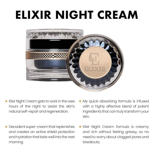 Elixir Night Cream Anti-Aging Face Moisturizer Ãƒ¢Ã¢Š¬Ã¢‚¬Å“ Hydrating Night Cream With Mango Cupuaãƒæ’Ã‚§U Papaya Babassu Niacinamide & Vitamins Ãƒ¢Ã¢Š¬Ã¢‚¬Å“ Skin Care For Wrinkles Dark Spots & Mature Skin Ãƒ¢Ã¢Š¬Ã¢‚¬Å“ All Skin Types