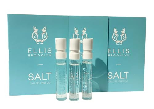 Ellis Brooklyn Salt Women Sample Perfume Edp 1.5 Ml / 0.05 Oz - Set Of 3 - (6571)