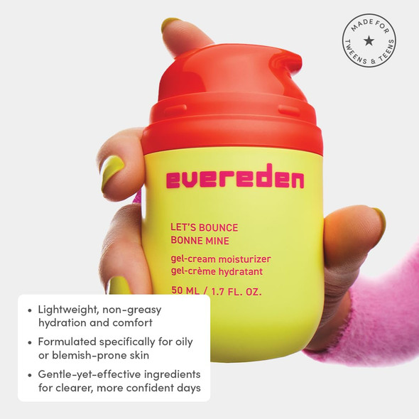 Evereden Kids Face Cream: Cool Peach 1.7 Oz.  Face Lotion  Clean And Non-Toxic Face Moisturizer  Skin Care For Kids