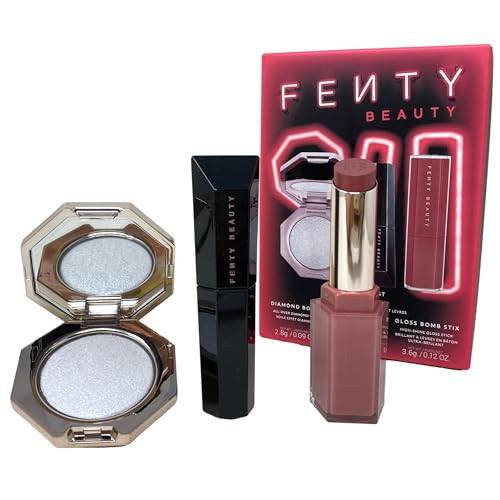 Fenty Beauty Fenty'S Finest Limited Edition 3-Piece Set - Mini Hella Thicc Mascara Diamond Bomb Veil & Gloss Bomb Stix