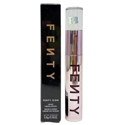 Fenty Beauty Icon Velvet Liquid Lipstick - 04 Riri (Rose Mauve Nude) 0.19 Oz / 5.5 G