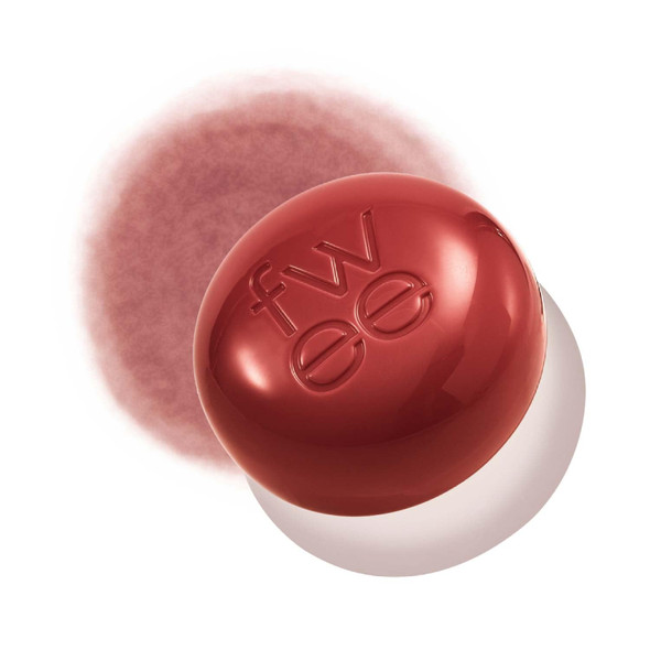 Fwee Blurry Pudding Pot  Airbrushed Blush & Lip Buildable Pigment Long-Lasting Lightweight Easy To Blend Natural Soft Matte Finish - Ambitious (Warm Red)  0.17 Oz