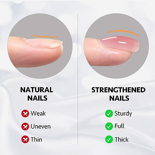 Gaoy Builder Gel For Nails 16Ml Nail Strengthener In A Bottle And Gel Top Coat And Base Coat Set