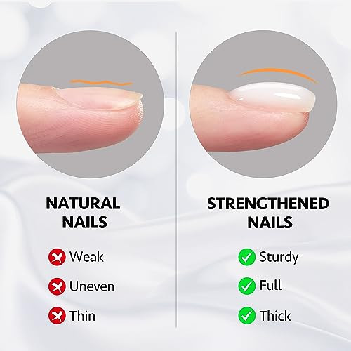 Gaoy Clear Builder Gel For Nails 16Ml Nail Strengthener In A Bottle Nail Extension Hard Gel Soak Off Long Lasting Uv Light Cure Base Coat Top Coat Needed