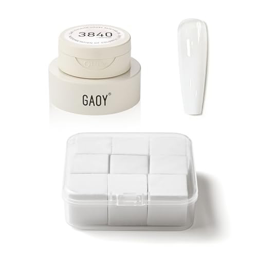 Gaoy Cushion Ombre Painting Gel With Sponges No Wipe Gradient Patting Gel Polish For Ombre Aura Blush And Blend Nail Art Home & Salon Use Highly Pigmented White