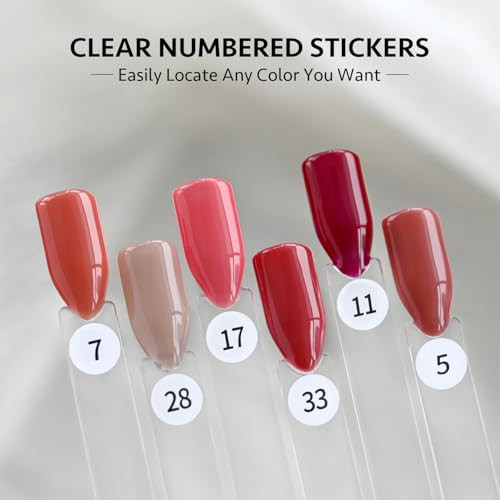 Gaoy Nail Swatch Sticks With Ring 50 Pcs False Nail Sample Swatches With Numbers Stickers Fan-Shaped Practice Color Display For Home Or Salon Use