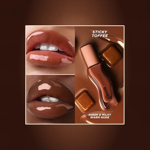 Gisou Honey Infused Hydrating Lip Oil Nourishing Lip Moisturizer For Dry Lips (Raspberry Swirl)