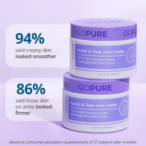 Gopure Sculpt & Tone Arm Cream Ãƒ¢Ã¢Š¬Ã¢‚¬Å“ Firming And Tightening Cream For The Arms Smooths The Look Of Wrinkles Deeply Hydrates Firms The Look Of Crepey Texture On The Arms