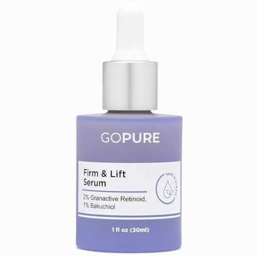 Gopure Actives Firm & Lift Serum - Anti-Aging Serum With Retinol For More Smooth Even-Texture And Glowing Skin And Antioxidant Bakuchiol For Collagen Support And Firmer-Looking Skin - 1 Fl Oz