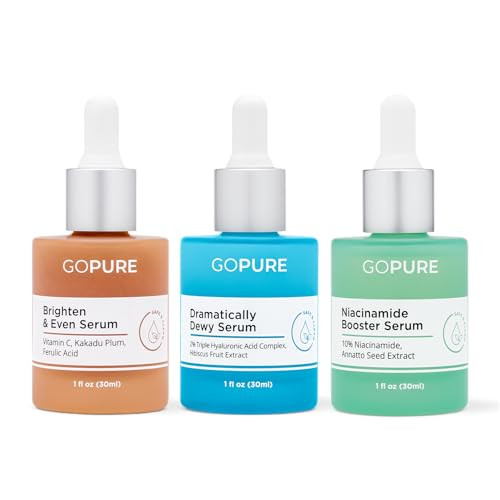 Gopure - Barrier Booster Serum Set - Dramatically Dewy Vitamin C And Niacinamide Serum