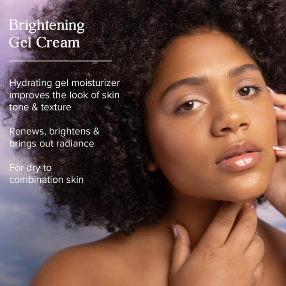 Heritage Store Aura Glow Face Moisturizer For Dry Combination Skin - Gel Facial Moisturizer Brightens Firms Skins Appearance Adds Radiance W/Bakuchiol Clear Quartz Vegan 60-Day  1.9Oz