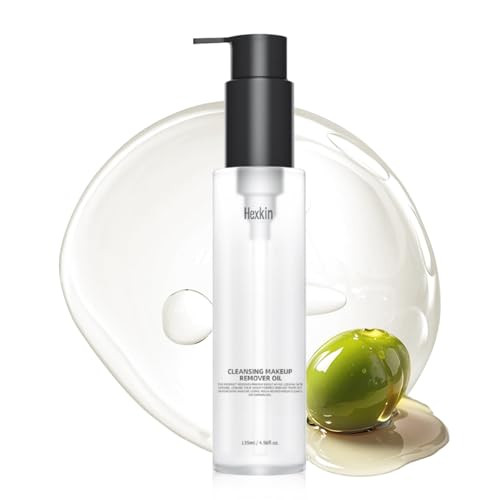 Hexkin Cleansing Oil For Face Ãƒ¢Ã¢Š¬Ã¢‚¬Å“ Makeup Remover With Jojoba Hydrating & Soothing Cleanser For All Skin Types (135Ml3)