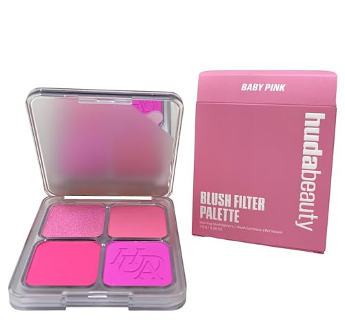 Huda Beauty Blush Filter Blurring Blushlighters Palette - Baby Pink - 7.5 G / 0.26 Oz. Limited Edition