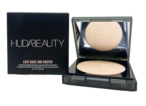 Huda Easy Bake And Snatch Pressed Brightening And Setting Powder - Peach Pie (.29 Oz)