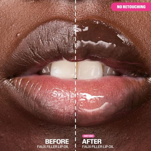 Huda Faux Filler Jelly Lip Oil - Juicy Goji (.13 Fl Oz)
