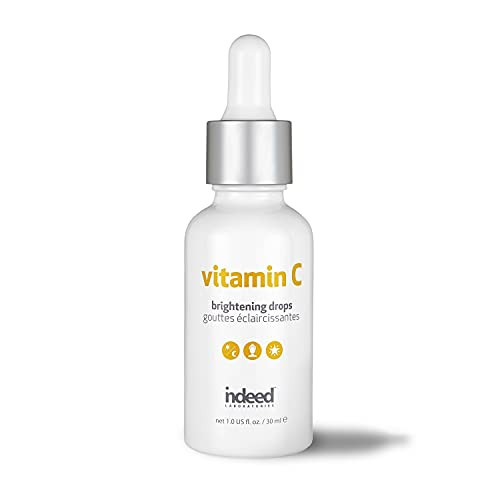 Indeed Labs Vitamin C Brightening Drops  Lightweight Vitamin C Facial Serum  Encapsulated Ascorbic Acid For 15X Absorption  With Moisturizing Tamarind Seed Extract & Biosaccharide Gum-1 (1 Fl Oz)