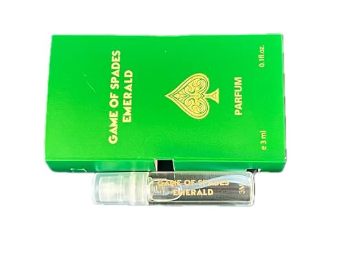 Jo Milano Game Of Spades Emerald Vial Parfum Spray For Unisex. 0.10 Ounce/3Ml