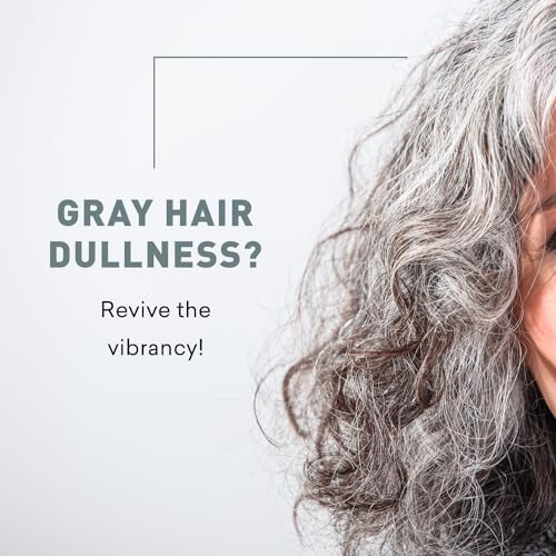 Just Nutritive Gray Hair Shampoo  Gray Hair Treatment  Just Natural Hair Care  Natural Shampoo 16 Oz