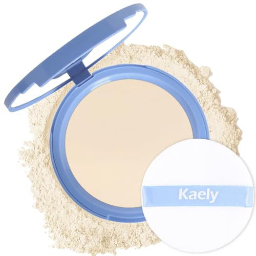Kaely Pressed Face Powder Compact With Mirror And Puff Makeup Setting Powder For Women Oily Skin Oil Control Matte Powder Foundation Waterproof Polvo Compacto Perfection Mate 02 Natural Beige