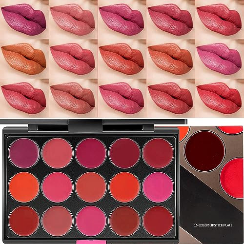 Kaely 15 Colors Lipstick Palettepro Lip Gloss Lip Palettehalloween Makeup Matte Red Lipstick For Womenlabiales Mate 24 Horas Originales Matte Larga Duracion 24 Lip Stain Long Lasting Waterproof