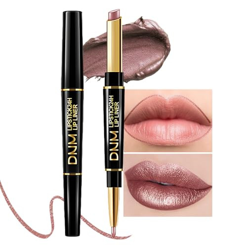 Kaely 2-In-1 Nude Brown Lip Liner & Lipstick Set Kit For Women Matte Lips Kit With Lip Liner Lip Stains Long Lasting Waterproof 24 Hour Lipstick And Lip Liners Combo Lipliners Pencil Set 12