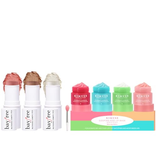 Kimuse Face Makeup Sticks Trio & Lip Sleeping Mask Set