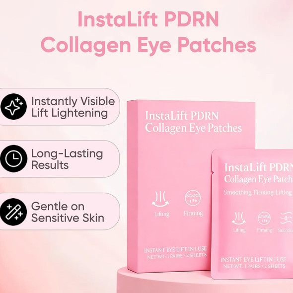 Knjofly Collagen Eye Patches Deeply Hydrating Anti-Wrinkle Eye Mask Eye Patches For Puffy Eyes And Dark Circles (1 Box)