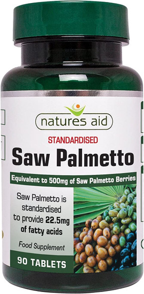 (6 PACK) - Natures Aid - Saw Palmetto 500mg | 90's | 6 PACK BUNDLE