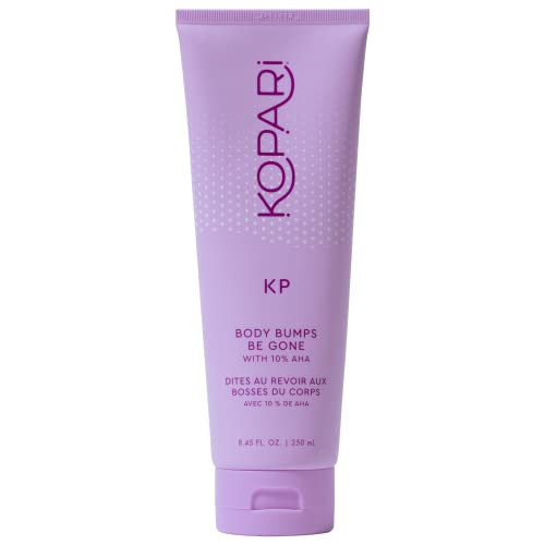 Kopari Kp Scrub Full Size And Travel Size Set  Body Bumps Be Gone Scrub With 10% Aha To Smooth Skin Reduce Bumps Decongest Pores Clarifying Gently Exfoliate & Wash  8.45 Fl Oz And 2 Fl Oz