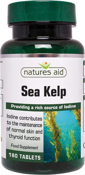 (6 Pack) - Natures Aid - Sea Kelp 187mg | 180's | 6 Pack Bundle