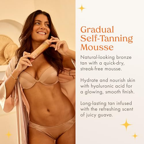 Kopari Gradual Self-Tanning Mousse Infused With Hyaluronic Acid Even Application Long-Lasting Natural Color Smooth Streak- Results
