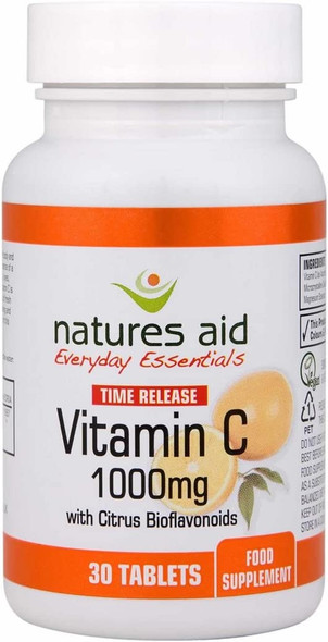 (6 Pack) - Natures Aid - Vitamin C 1000mg Time Release | 30's | 6 Pack Bundle