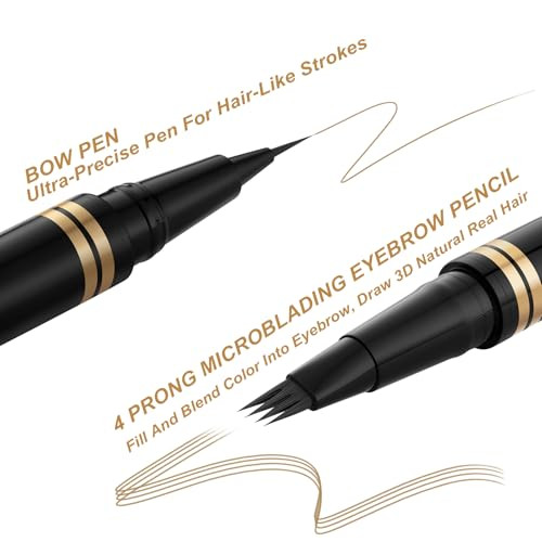 Lavone Eyebrow Pen2-In-1 Dual-Ended Waterproof Eyebrow Pencilwith 4 Tip Microblading Eyebrow Pen And Ultra-Precise Brow Pencildual-Ended Eyebrow Brush - Dark Blonde