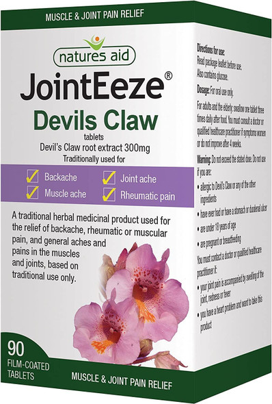 Jointeeze - Devil'S Claw (90 Tablet) - X 3 Pack Savers Deal By Natures Aid