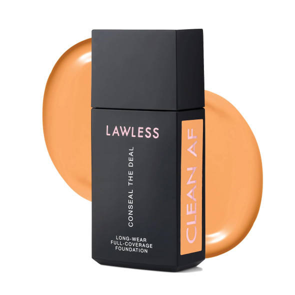 Lawless Conseal The Deal Long-Wear Full-Coverage Foundation - Pearl - Premium Self-Setting Foundation Powered By Natural Ingredients To Provide A Natural Weightless Finish