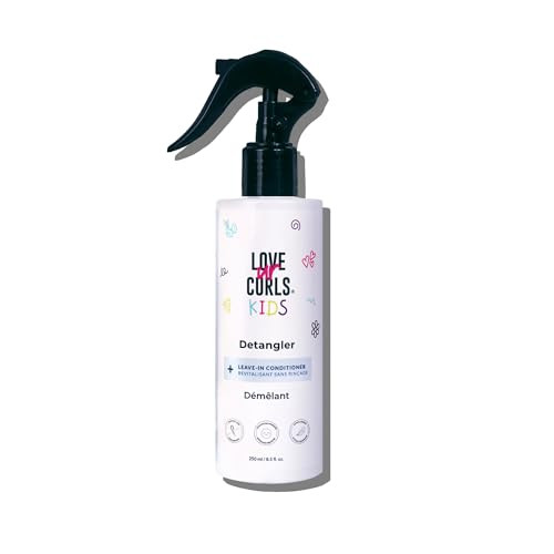Love Ur Curls Kids Detangler Leave In Conditioner Spray Pediatrician Approved Moisturizing Hydrates And Conditions Vegan Easy To Detangle Curly Hair Sulfate & Paraben  250Ml