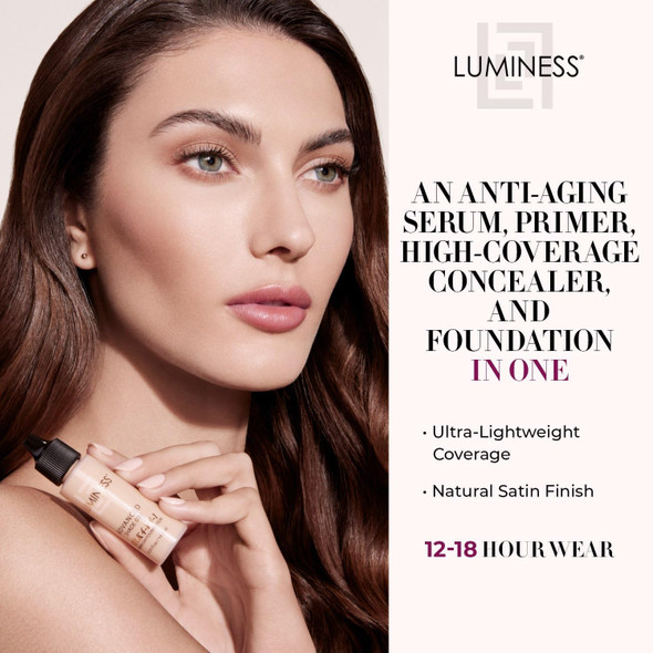 Luminess Air Silk 4-In-1 Airbrush Foundation- Foundation Shade 030 (.5 Fl Oz) - Sheer To Medium Coverage - Anti-Aging Formula Hydrates And Moisturizes - Professional Makeup Kit For Cordless Air Brush