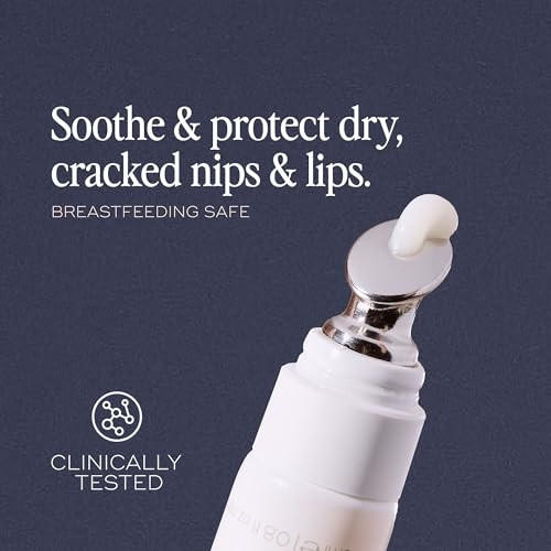 Luna Daily Nursing Balm for Cracked Nipples & Dry Lips Fragrance- & Vegan  Safe for Breastfeeding & Baby  Soothing Shea Butter & Vitamin E  Natural Postpartum Moisturizer & Lip Care 25ml