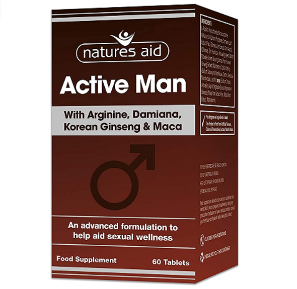 natures aid Active Man Tablets - Pack of 60 Tablets