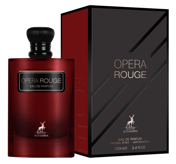 Maison Alhambra Opera Rouge Eau De Parfum Spray - 100Ml (3.4 Oz) Playful Blend Of Fruity Floral & Creamy Warmth Long-Lasting Fragrance For Women & Men