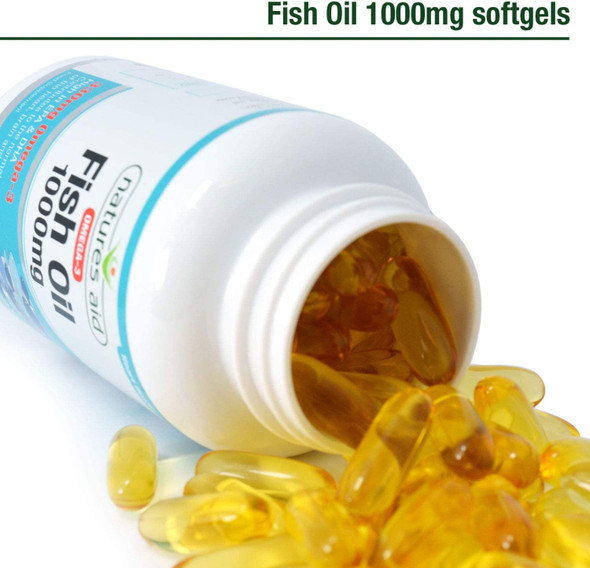 Natures Aid Fish Oil 1000mg - Pack of 180 Capsules