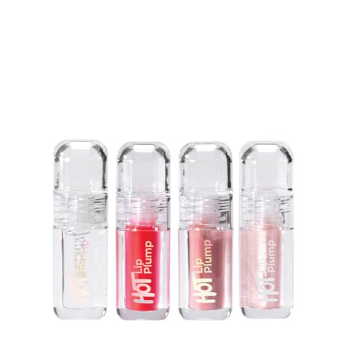 Mcobeauty - Hot Lip Plump Gloss - 4 Shades - Moisturising Vanilla Cream Scented Lip Gloss With Precise Tapered Tip - Contains Vitamin E - Christmas Stocking Stuffers - 10Ml