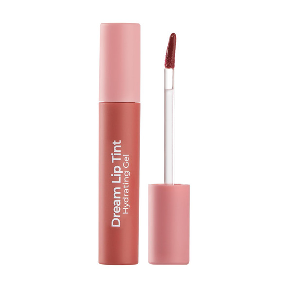 Mcobeauty - Dream Lip Tint Hydrating Gel - Semi-Matte Long-Lasting Lip Stain With Jojoba Oil & Sunflower Oil - Vegan Cruelty  Cosmetics - Nude Mauve Shade