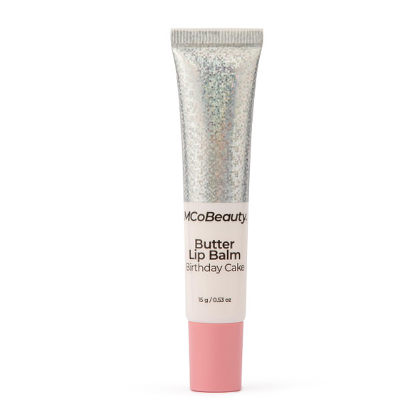 Mcobeauty - Luscious Butter Lip Balm - Moisturising Shimmer With Shea Butter And Vitamin E - Helps Lips Feel Soft Smooth And Glossy All Day - Lip Balm Tinted - Birthday Cake