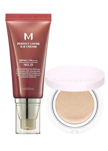 Missha No.21 Bundle M Perfect Cover Bb Cream & Magic Cushion