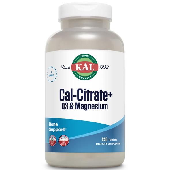 KAL Cal-Citrate Plus Tablets, 1000 mg, 240 Count