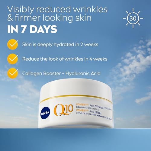 Nivea Q10 Plus Anti-Wrinkle With Spf 30 Day Care Cream 50 Ml Size (1.69 Oz)