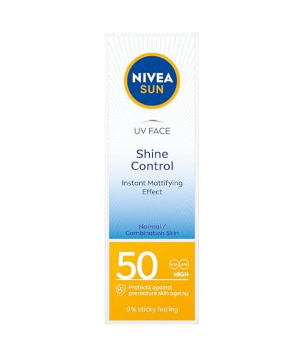 Nivea Sun Uv Sunscreen Face Shine Control Cream For Mat Look Spf50 50Ml